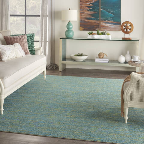 Nourison Nourison Essentials Blue 70 X 100 Area Rug 805-141834 Image 3