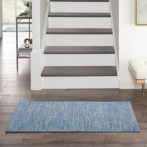 Nourison Nourison Essentials Blue 20 X 40 Area Rug 805-141837 Image 3