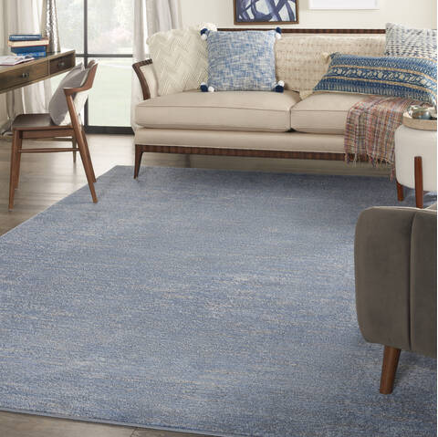 Nourison Nourison Essentials Blue 70 X 100 Area Rug 805-141838 Image 3