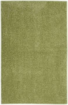 Nourison Nourison Essentials Green Rectangle 2x4 ft Polypropylene Carpet 141845