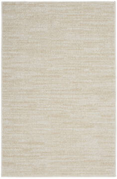 Nourison Nourison Essentials Beige Rectangle 2x4 ft Polypropylene Carpet 141849