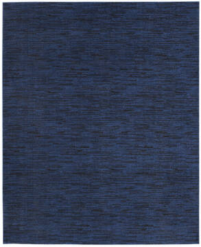 Nourison Nourison Essentials Blue Rectangle 7x10 ft Polypropylene Carpet 141854