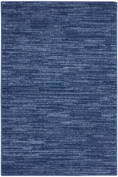 Nourison Nourison Essentials Blue Rectangle 2x4 ft Polypropylene Carpet 141857
