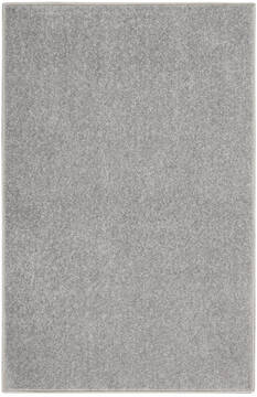 Nourison Nourison Essentials Grey Rectangle 2x4 ft Polypropylene Carpet 141865