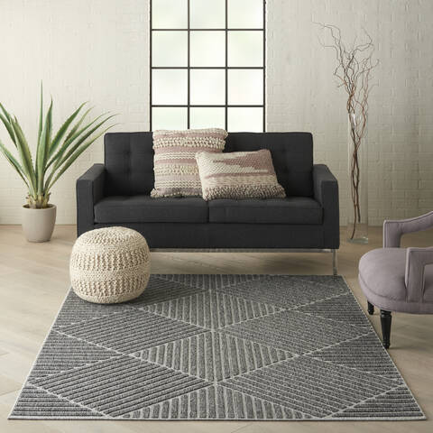 Nourison Palamos Grey 40 X 60 Area Rug 805-141936 Image 3