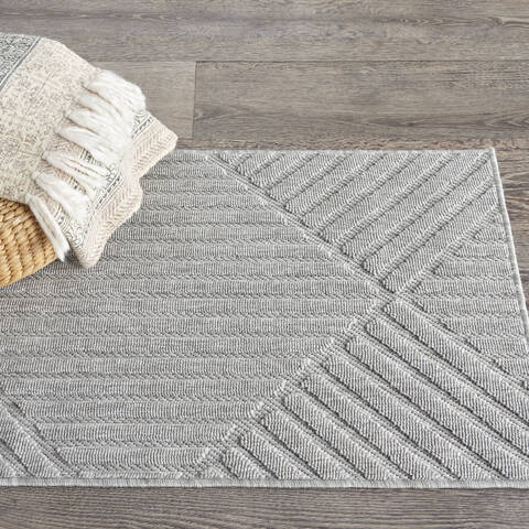 Nourison Palamos Grey 22 X 39 Area Rug 805-141941 Image 3