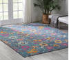 Nourison Passion Blue 90 X 120 Area Rug  805-141950 Thumb 3