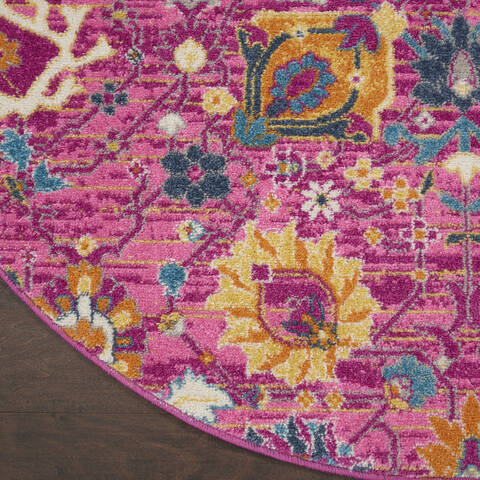 Nourison Passion Purple Round 53 X 53 Area Rug 805-141951 Image 1