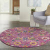 Nourison Passion Purple Round 53 X 53 Area Rug  805-141951 Thumb 3