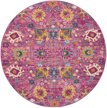 Nourison Passion Purple Round 5'3" X 5'3" Area Rug  805-141951