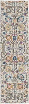Nourison Passion Beige Runner 6 to 9 ft Polypropylene Carpet 141954