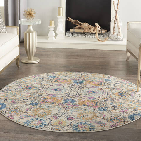 Nourison Passion Beige Round 40 X 40 Area Rug 805-141955 Image 3