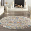 Nourison Passion Beige Round 40 X 40 Area Rug 805-141955 Thumb 3