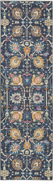 Nourison Passion Blue Runner 6 to 9 ft Polypropylene Carpet 141961