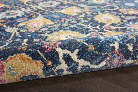 Nourison Passion Blue Round 40 X 40 Area Rug 805-141962 Image 2