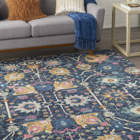 Nourison Passion Blue 80 X 100 Area Rug 805-141965 Image 4