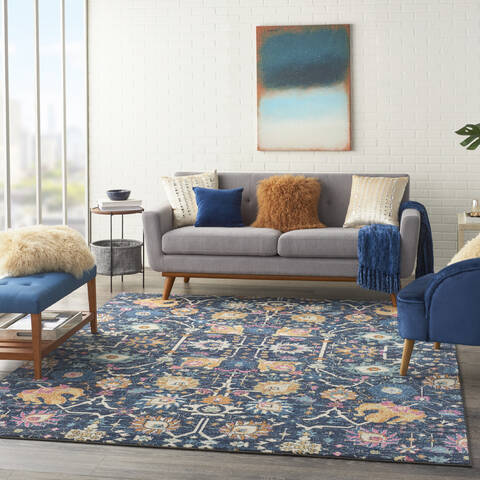 Nourison Passion Blue 80 X 100 Area Rug 805-141965 Image 5
