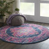 Nourison Passion Blue Round 40 X 40 Area Rug  805-141967 Thumb 4