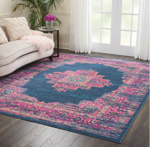 Nourison Passion Blue 90 X 120 Area Rug 805-141968 Image 3