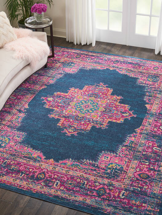 Nourison Passion Blue 90 X 120 Area Rug 805-141968 Image 4