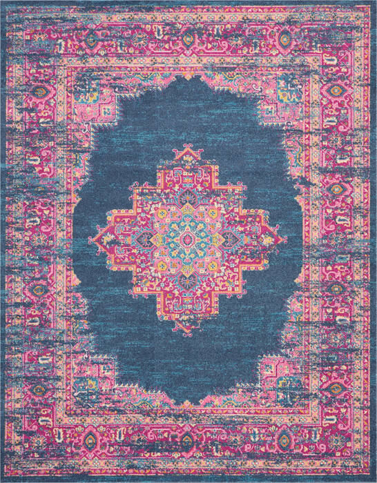 Nourison Passion Blue 90 X 120 Area Rug 805-141968 Image 0