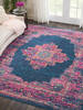 Nourison Passion Blue 90 X 120 Area Rug  805-141968 Thumb 4