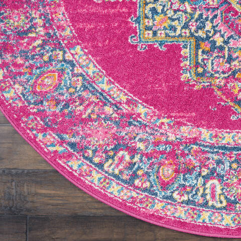 Nourison Passion Purple Round 40 X 40 Area Rug 805-141969 Image 1