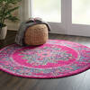 Nourison Passion Purple Round 40 X 40 Area Rug 805-141969 Thumb 5