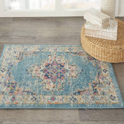 Nourison Passion Blue 110 X 210 Area Rug 805-141975 Image 3