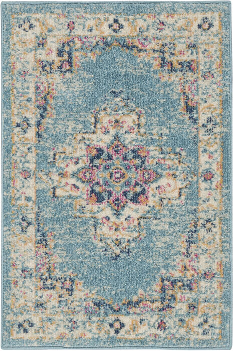 Nourison Passion Blue 110 X 210 Area Rug 805-141975 Image 0