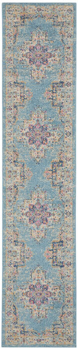 Nourison Passion Blue Runner 22 X 100 Area Rug 805-141977 Image 0