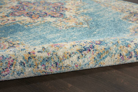 Nourison Passion Blue Runner 22 X 76 Area Rug 805-141978 Image 2