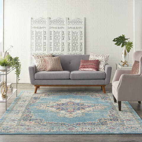 Nourison Passion Blue 80 X 100 Area Rug 805-141982 Image 3