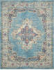 Nourison Passion Blue 80 X 100 Area Rug  805-141982 Thumb 0