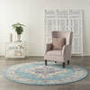 Nourison Passion Blue Round 80 X 80 Area Rug 805-141983 Thumb 3