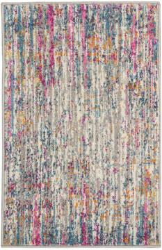 Nourison Passion Beige Rectangle 2x3 ft Polypropylene Carpet 141984
