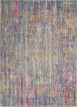 Nourison Passion Beige Rectangle 5x7 ft Polypropylene Carpet 141990