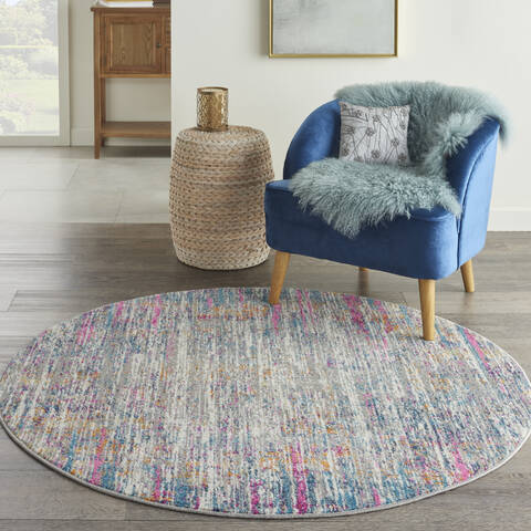 Nourison Passion Beige Round 53 X 53 Area Rug 805-141991 Image 3