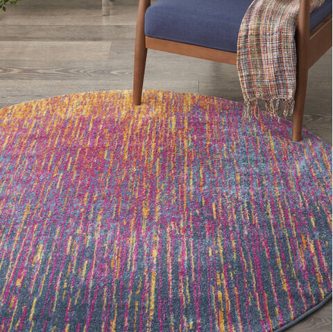 Nourison Passion Multicolor Round 53 X 53 Area Rug 805-141998 Image 4