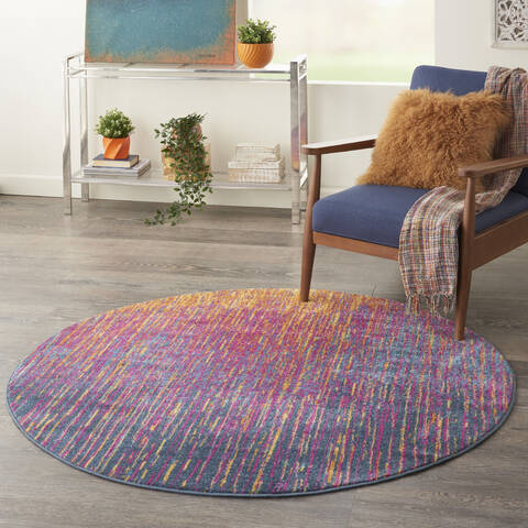 Nourison Passion Multicolor Round 53 X 53 Area Rug 805-141998 Image 5