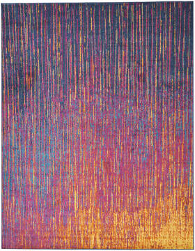 Nourison Passion Multicolor Rectangle 9x12 ft Polypropylene Carpet 142000