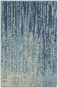 Nourison Passion Blue 1'10" X 2'10" Area Rug  805-142001