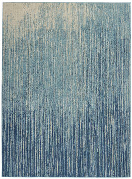 Nourison Passion Blue Rectangle 5x7 ft Polypropylene Carpet 142007