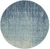 Nourison Passion Blue Round 53 X 53 Area Rug  805-142008 Thumb 0