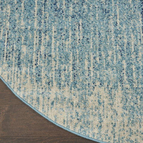 Nourison Passion Blue Round 80 X 80 Area Rug 805-142011 Image 1