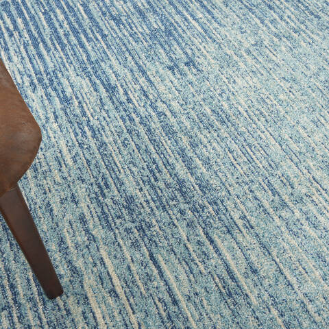 Nourison Passion Blue Round 80 X 80 Area Rug 805-142011 Image 4