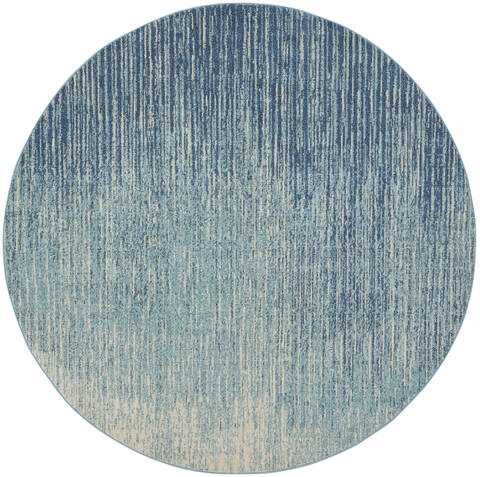 Nourison Passion Blue Round 80 X 80 Area Rug 805-142011 Image 0