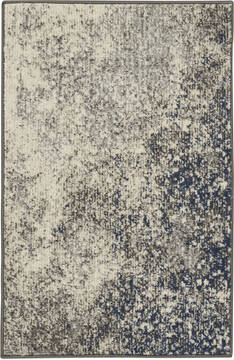 Nourison Passion Grey Rectangle 2x3 ft Polypropylene Carpet 142012
