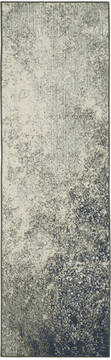 Nourison Passion Grey Runner 6 ft and Smaller Polypropylene Carpet 142013