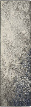 Nourison Passion Grey Runner 6 to 9 ft Polypropylene Carpet 142014